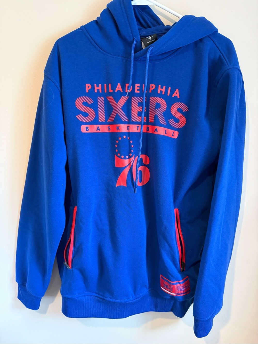 Philadelphia Sixers Blue Pullover Hoodie